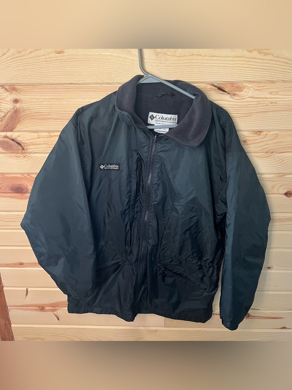 Vintage 90s Columbia Sportswear Reversible Bomber Jacket